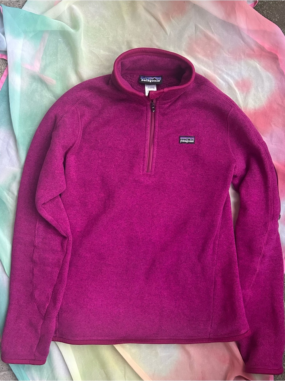 Patagonia Women’s Magenta Quarter-Zip Fleece Pullover